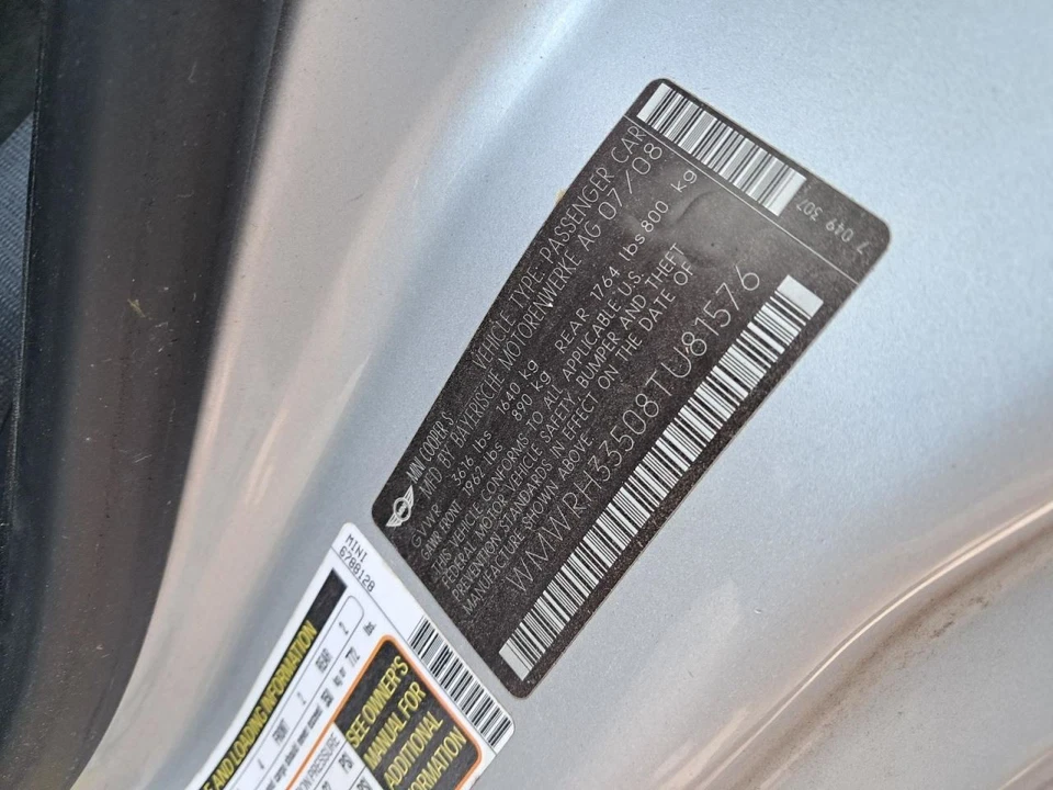 (LOCAL PICKUP ONLY) Trunk/Hatch/Tailgate Convertible Fits 05-08 MINI COOPER 2565 - Изображение 4 из 4