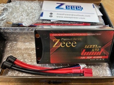 Zeee Battery/Zeee Premium Series  Lithium Polymer/Pk of 2/6000mAh 120/SEE PHOTOS