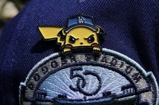 Los Angeles Dodgers Pikachu Pokémon Pin World Series New era la bayfitteds