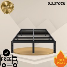 14 Inch Full Size Platform Bed Frame, No Box Spring Needed, Easy Assembly