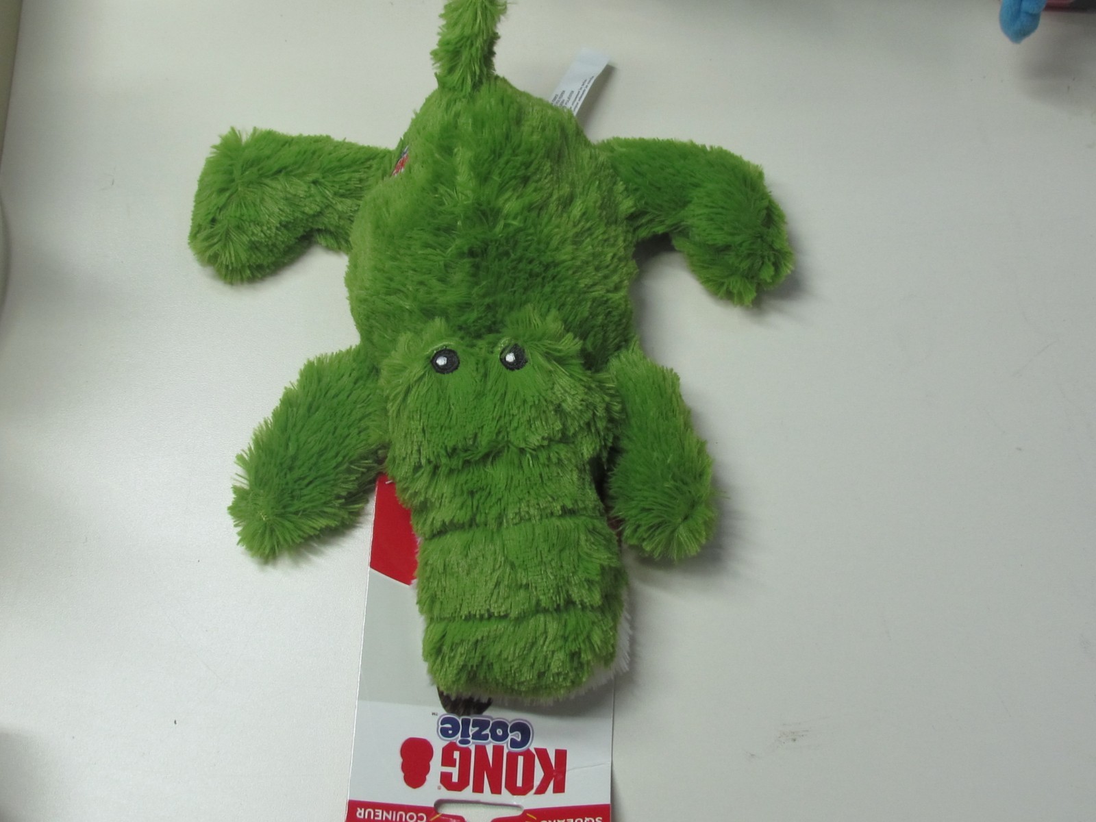 Kong Cozie Squeaks Soft And Cuddly Plush Dog Toy Ali Alligator Medium