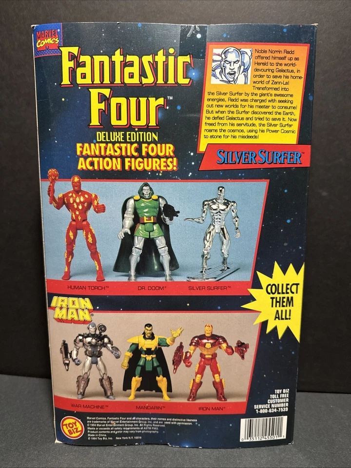 NUEVA FIGURA DE ACCIÓN SILVER SURFER FANTASTIC 4 EDICIÓN DE LUJO UNIVERSO MARVEL Foto 2 de 4