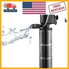 Versatile Submersible Filter: 475 GPH for Aquariums and Ponds up to 120 Gallons
