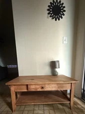 42” X 22” Amish Shaker Coffee Table Solid Wood - True Mission Style