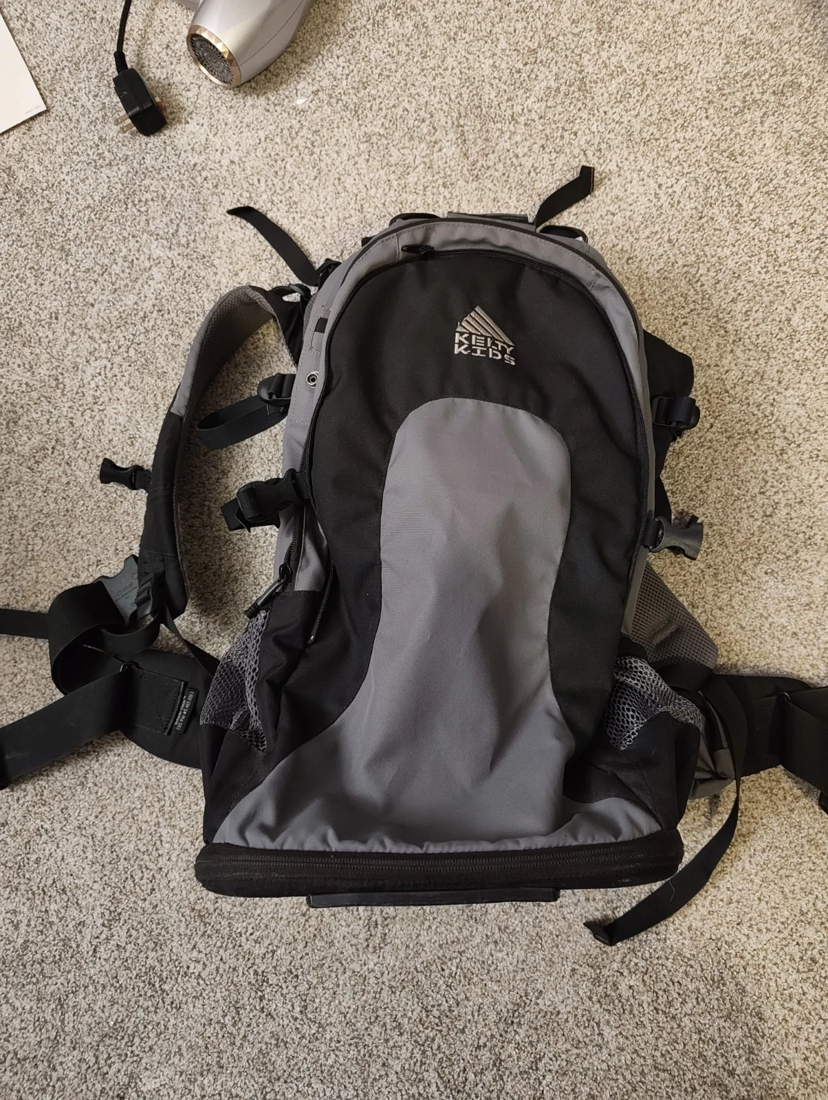 Kelty Kids TC3.0 Backpack Child Baby Carrier Black Gray Hiking Camping Vacation