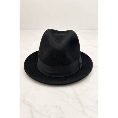 Bailey of Hollywood Breed LiteFelt Wool Fedora Hat Black Water Repellent Classic