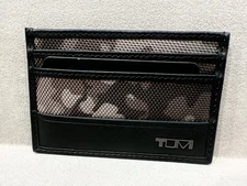 NEW Tumi Ballistic Nylon Slim Card Case w/ ID Window Wallet - CITY CAMO