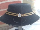 VINTAGE HATTIE CARNEGIE STYL MOONSTONE GLASS CAB RHINESTONE PIN PENDANT NECKLACE — photo 7
