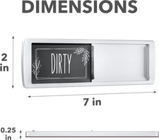 Dishwasher Magnet Clean Dirty Sign - 2 by 7 Inch
