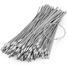 - Wire Keychain Cable - 200 PK, 6.7 / 17cm - Bulk Multipack 2mm Thick Stainl...