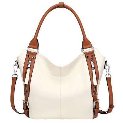 Genuine Leather Handbags for Women Hobo Shoulder Bags Ladies Tote Bag(O172E B...