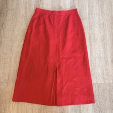 The Villager Women's Vintage Red Midi Skirt Size 12 -see Measurements
