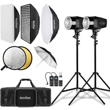Studio Flash Light Kit for Photography, Strobe Softbox Lighting Kit, 2x180W D...