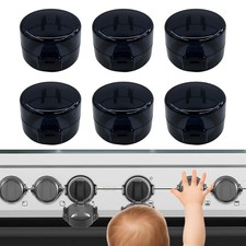 6PCS Gas Stove Knob Covers for Child Safety - Heat-Resistant Baby Proof Stove