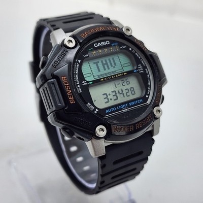CASIO PRO TREK PRT-20 BAROMETER SENSOR JAPAN SPORTS ALARM CHRONO MEN'S WATCH 
