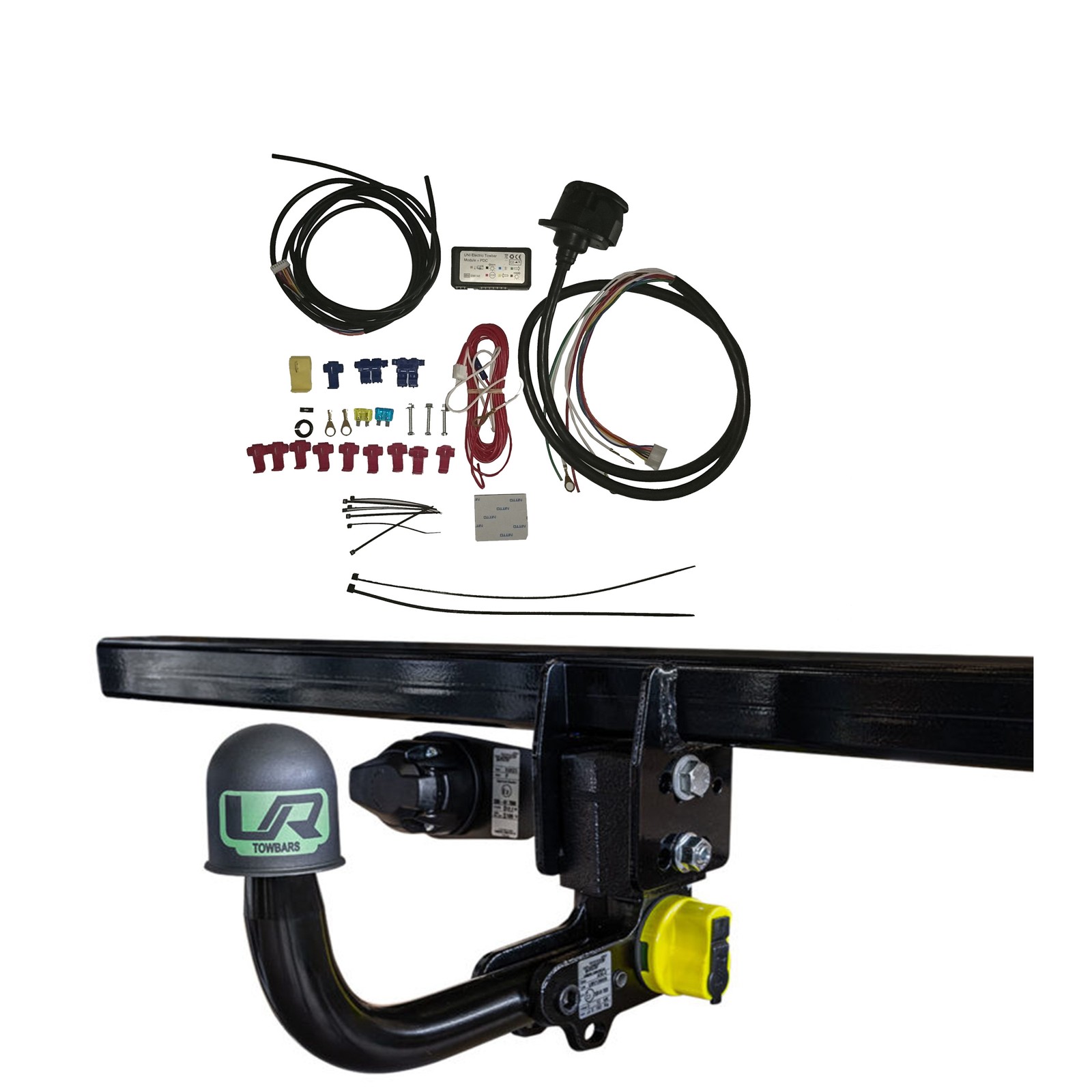 Vertical Detachable Towbar+7P Universal Wiring For Peugeot 3008 04/09-10/16