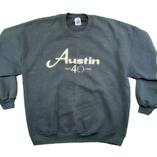 Vintage 1993 Austin Texas Hanes Crewneck Sweatshirt Oversized XXL USA Made 90s