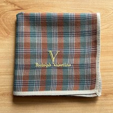 HANDKERCHIEF VINTAGE PLAIDS  CHECKS PLAIN MEN'S COTTON POCKET SQUARE 18" B1158