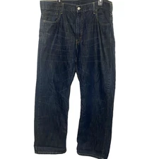 LEVI STRAUSS Jeans 569 Loose Fit Straight Leg 100% Cotton Denim Mens 40x32 Blue