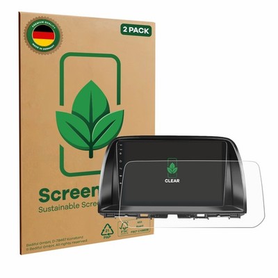 2x ScreenLeaf Displayschutzfolie für Mazda CX-5 2017 Infotainment System 