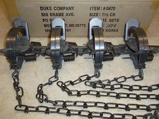 4 New Duke  1 1/2 Coil Spring Traps 0470 Raccoon Fox Nutria Trapping Muskrat