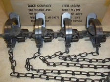 4 New Duke # 1 1/2 Coil Spring Traps 0470 Raccoon Fox Nutria Trapping Muskrat