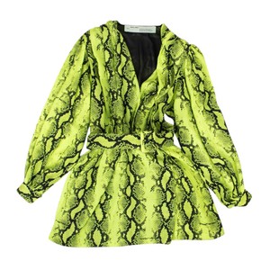 off white python dress