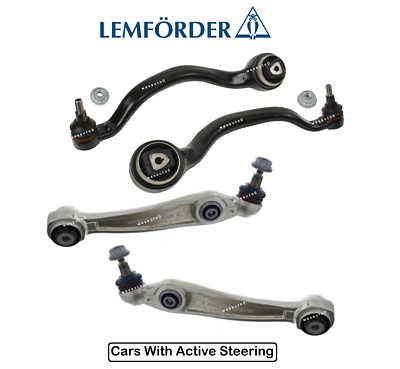 Front Lower Control Arm Lt/Rt 4pc OEM Lemforder for BMW X5 X6 (ActiveSteering)