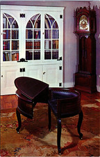 Postcard Trenton New Jersey - The Old Barracks Seat, Desk, Table Aaron Burr