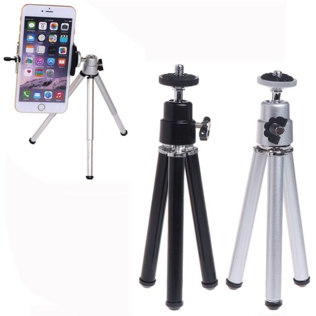 Phone Aluminum Alloy Portable Stand Holder Selfie Stick Tripod Clip stand