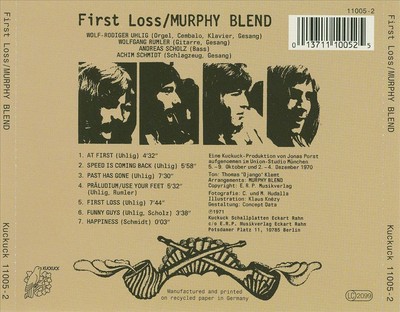 MURPHY BLEND FIRST LOSS NEW CD