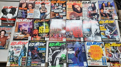 20 Vintage Guitar Magazine 1994 - 1996 Joe Satriani, Red Hot Chili Peppers, Page