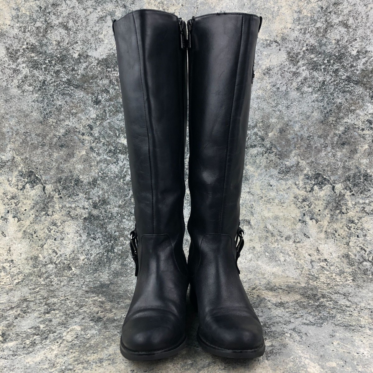 Blondo Women's Size 6M Venise Black Leather Aqua Protect Tall