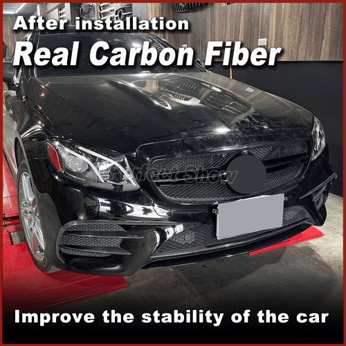 Carbon Splitter Stoßstange Lippe Spoiler Canards für Mercedes W213 C238 E43 - Picture 2 of 12