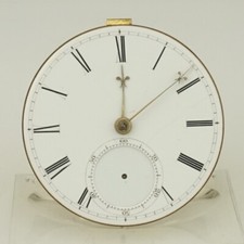 Rare Pocket Watch Movement Men's no fusee duplex chronometer no repeater RAR