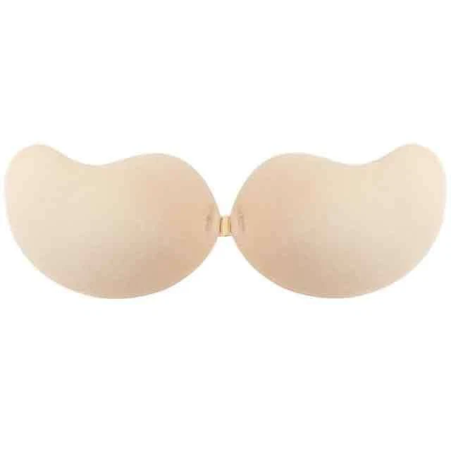 Sujetador autoadhesivo sin tirantes reutilizable acolchado invisible adhesivo push up para mujer Foto 2 de 4
