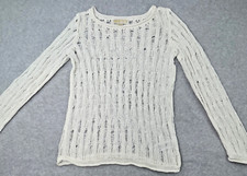 Michael Kors S Small Sweater Soft White Knit Basic Womens MK
