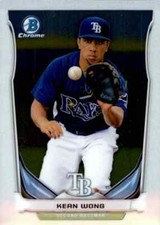 2014 Bowman Chrome #BCP2 Kean Wong Tampa Bay Rays Baseball Card