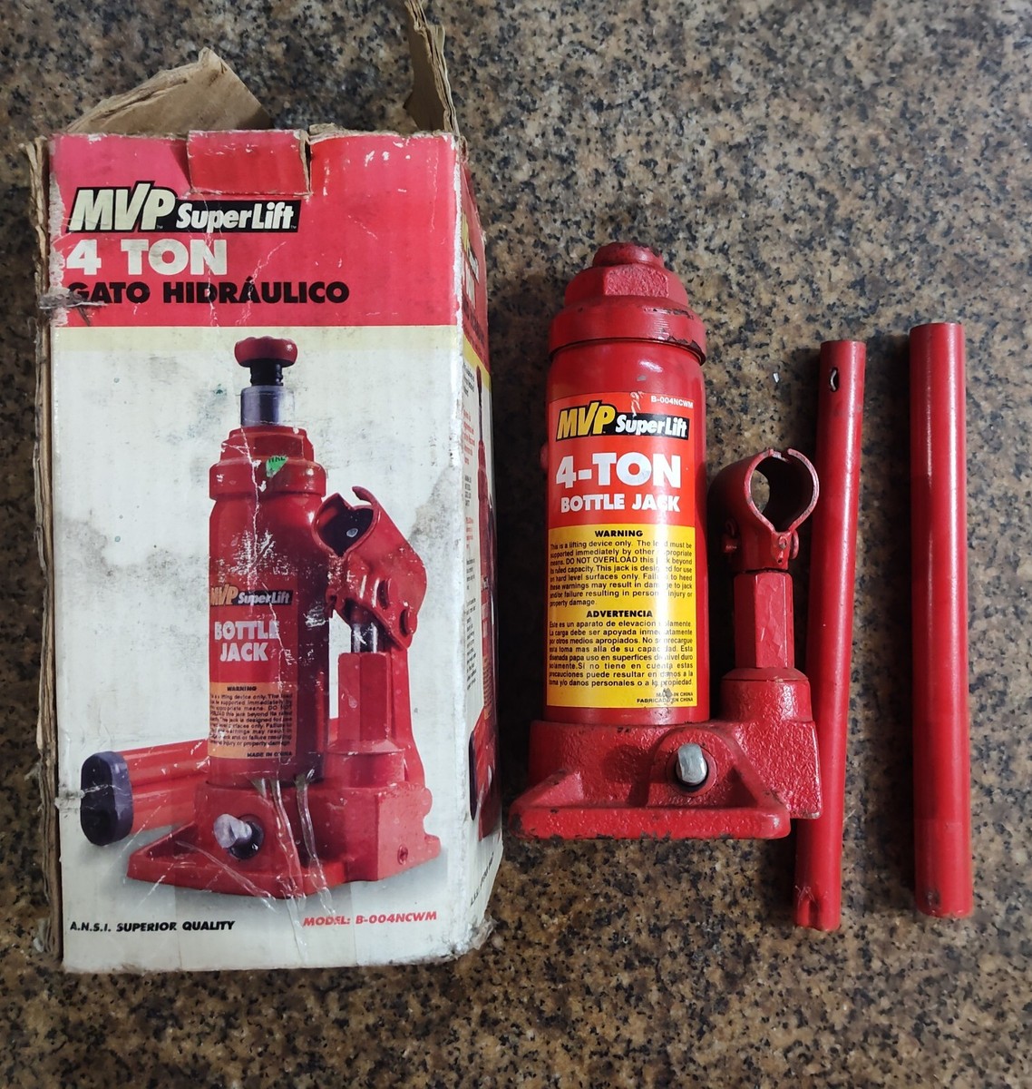 MVP SUPER LIFT 4 TON BOTTLE JACK | eBay
