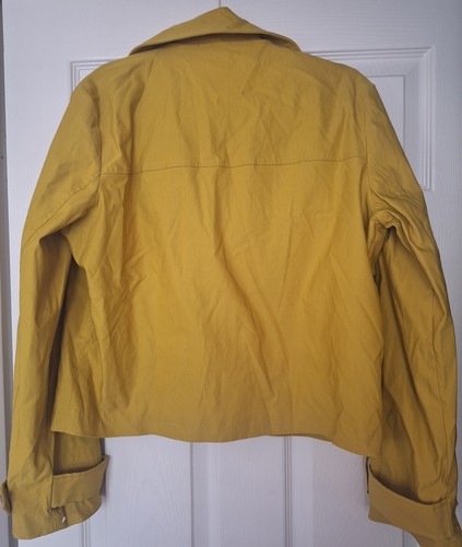 Women's Nine West Cropped Trench Coat Size L new (no tags) - Picture 7 of 9