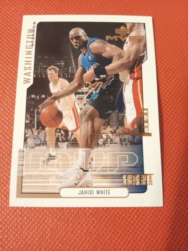 2000 JAHIDI WHITE UPPER DECK MVP NBA CARD #185 WASHINGTON WIZARDS GEORGETOWN