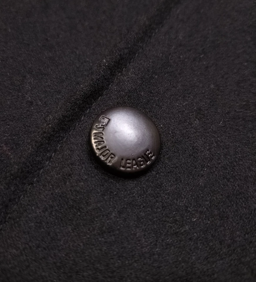 MLB Boston Chaqueta Universitaria RED SOX Para Hombre Chaqueta a Presión Negra Estilo 3D Talla XL Lana Foto 4 de 4