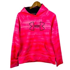 Under Armour Storm youth girls loose hoodie pullover Hot Pink Size YXL