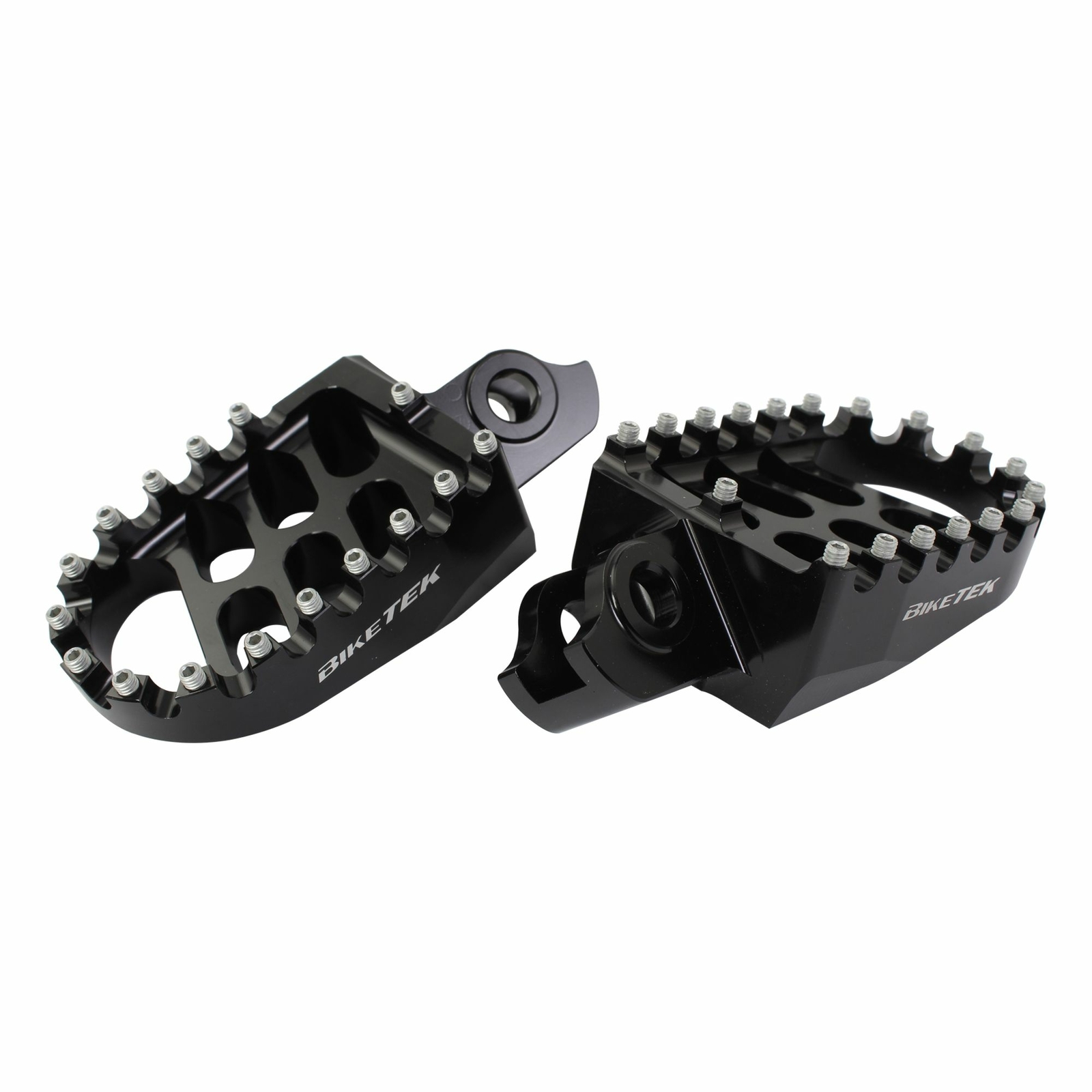 NEW EXTRA WIDE MOTOCROSS PLATFORM FOOTPEGS FOOTREST SUZUKI RMZ450 08-09 BLACK