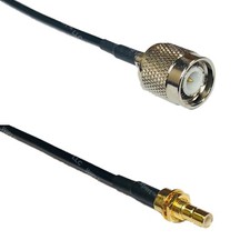 RG174 TNC MALE to SMB MALE BULKHEAD Coax RF Cable USA-Ship Lot