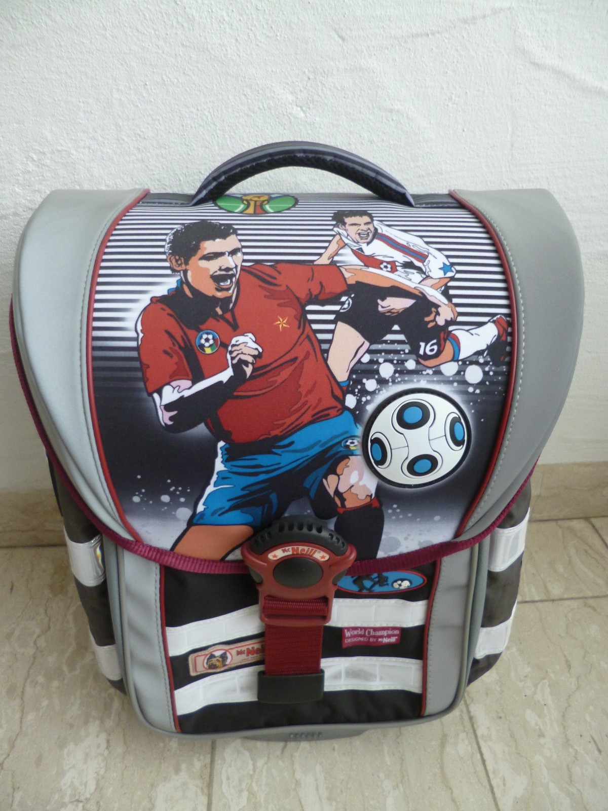 McNeill School Bag Backpack 'World Champion' 6-Piece Black/Grey New!!!