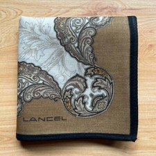 HANDKERCHIEF MEN'S VINTAGE PAISLEY BANDANA POCKET SQUARE COTTON 17" A-0549