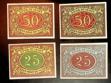 1921 Germany SCHNEVERDINGEN 25 50 Phennig Banknote / Notgeld