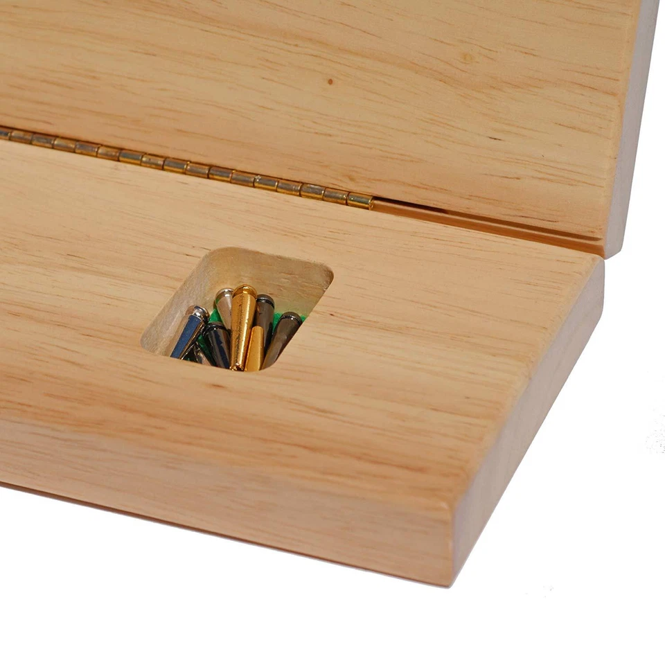 WE Games Continuous 3 Track Cabinet Cribbage Set, Solid Wood, Nautical Print - Image 4 of 4