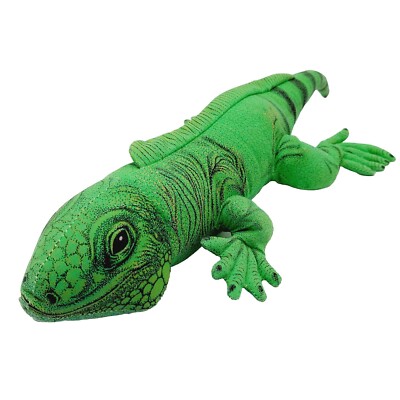 Green Iguana Prehistoric Lizard Dragon Plush Wildlife 18   1990 Determined Prod